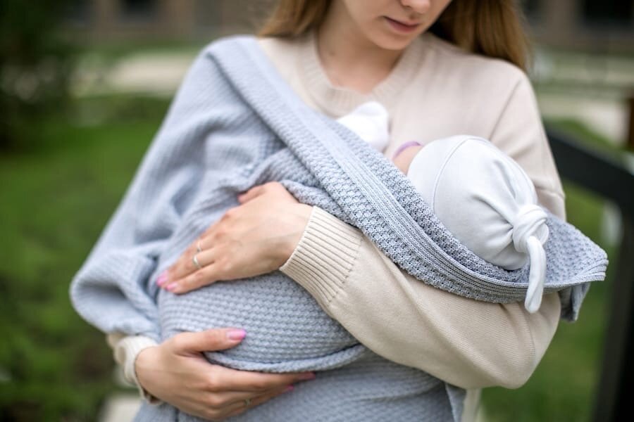 Плед Райс в цвете - сталь https://mimibaby.ru/product-category/pledy-i-pelenki/