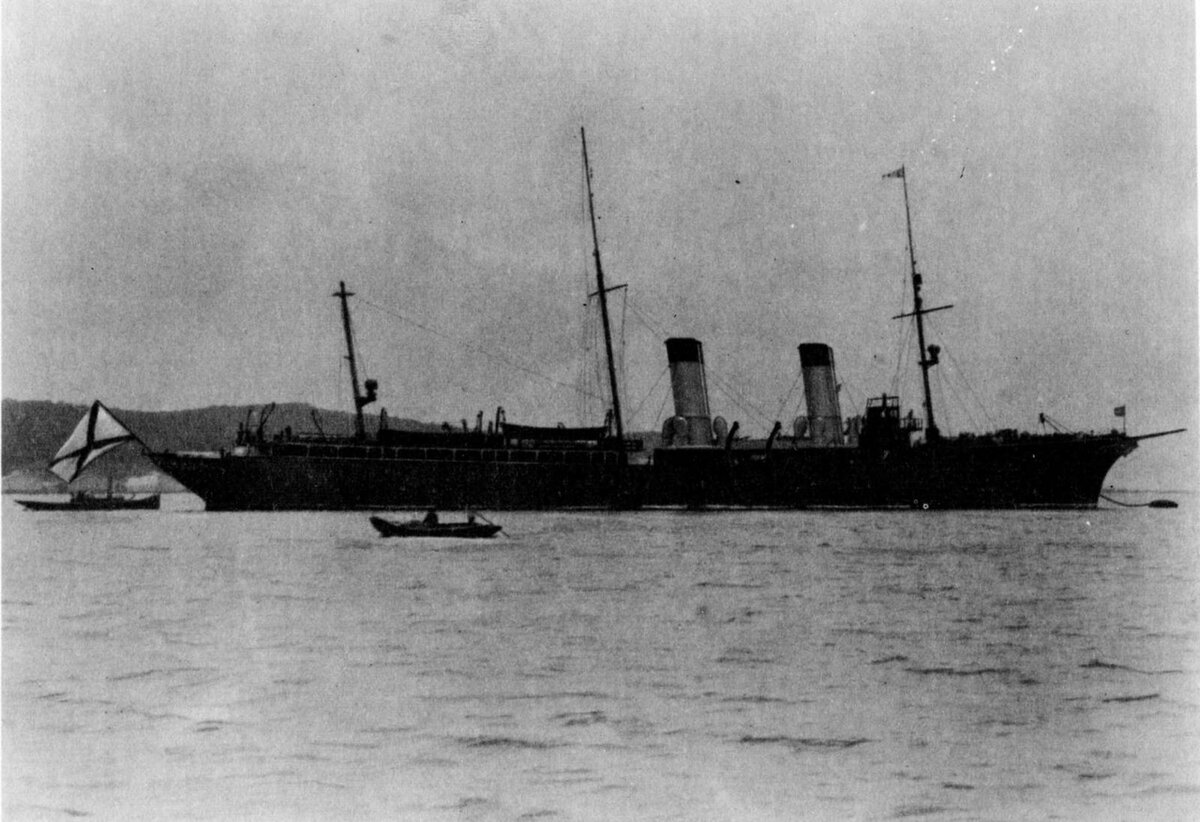 Крейсер "Алмаз" во Владивостоке, 1905 год