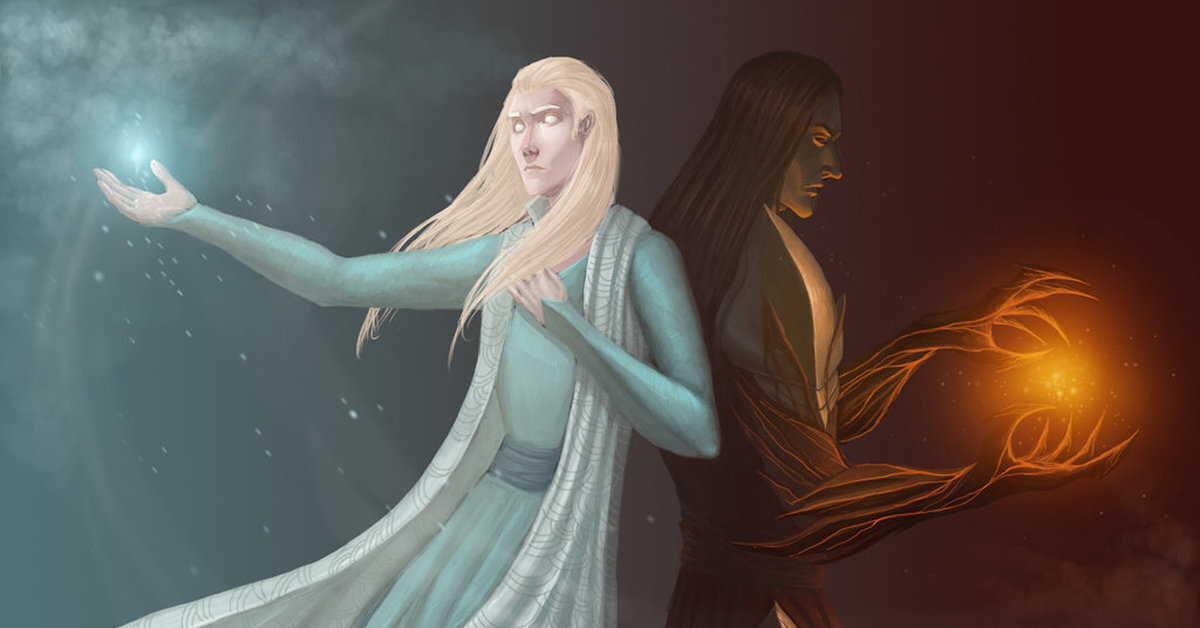 Манвэ и Мелькор.