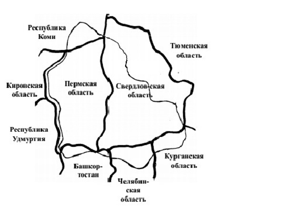 Пермская губерни и современные административные образования.