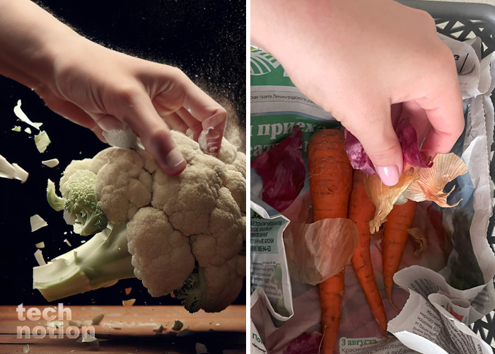 Для чего качан капусты надо бить об стол, а морковь заворачивать в луковую шелуху / Изображение: дзен-канал technotion