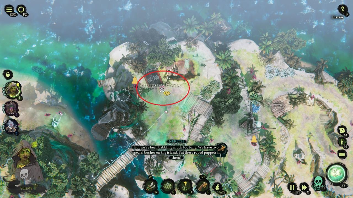 ✅Этот гайд по игре Shadow Gambit: The Cursed Crew поможет вам найти всех разработчиков на разных картах. При игре вам следует нажать «h», чтобы выделить врагов и видеть их имена.-18