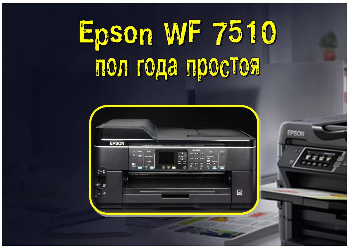 EPSON WF 7510 | Простой Пол Года | Засох | Как Я Его Реанимирую.