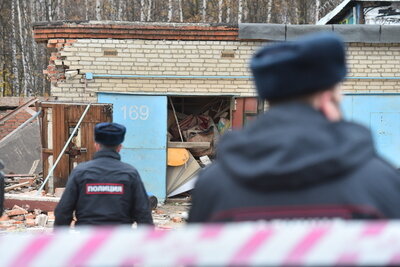    Взрыв в гараже в Мытищах 1.11.20 ©Александр Манзюк РИАМО