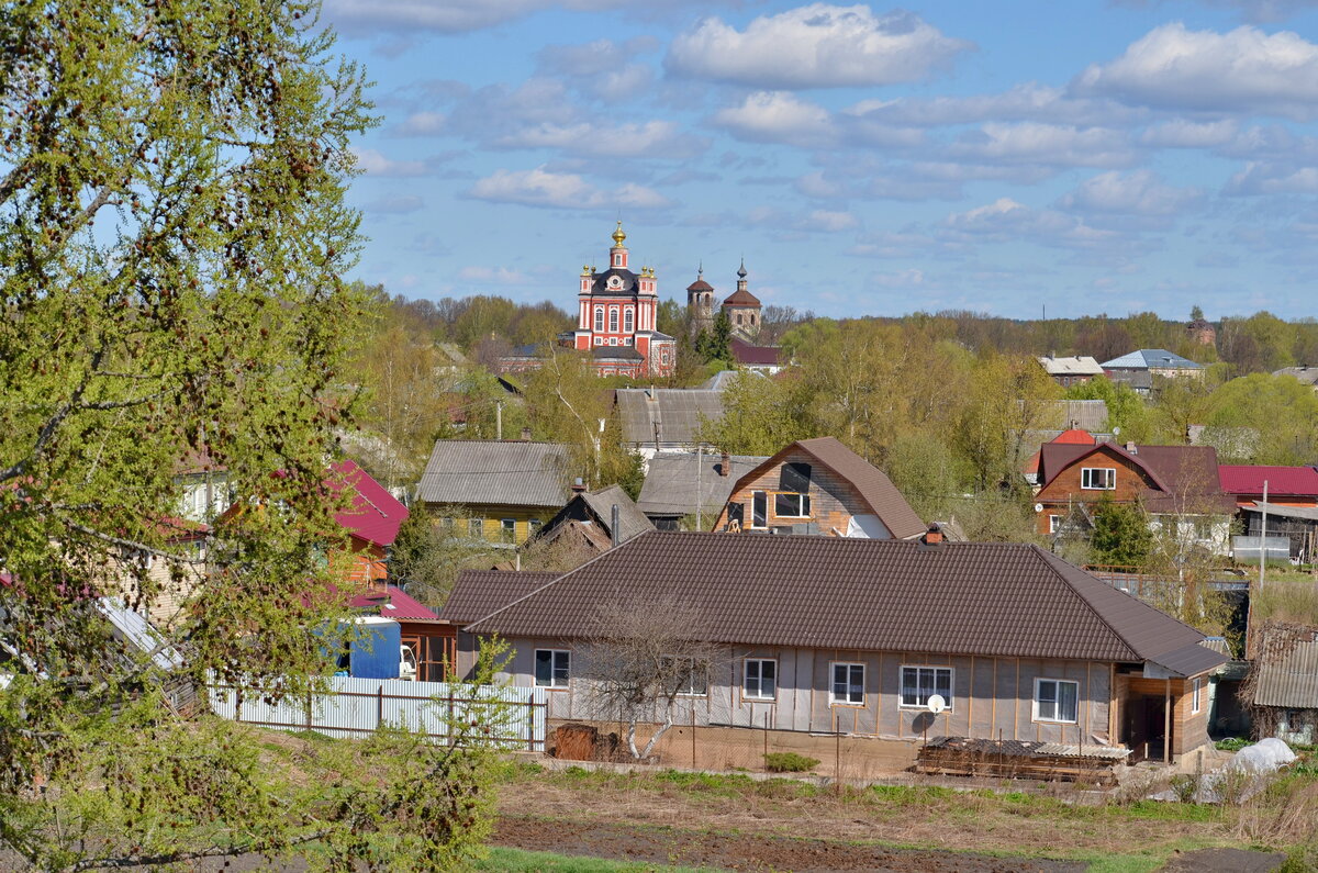 Вид с Городища на собор Корсунской иконы Божьей Матери