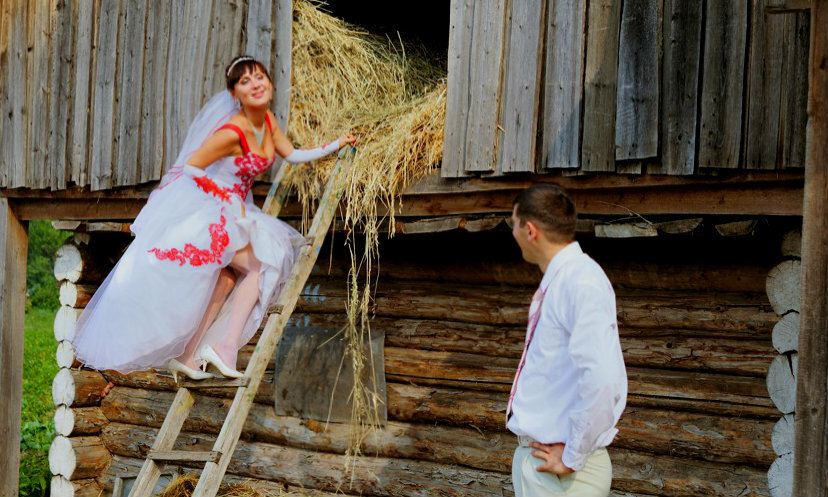 Свадьба в деревне.