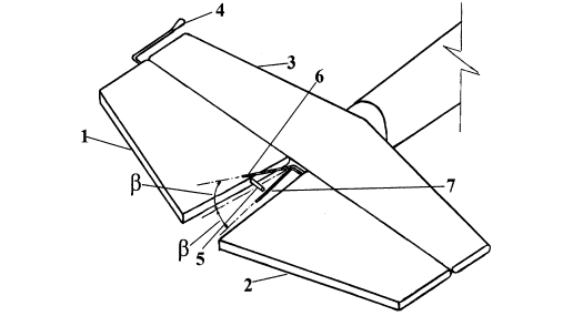 Горизонтальное оперение с ограниченно плавающим рулем высоты