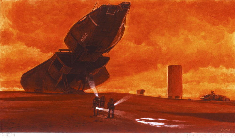 Дизайн "Ностромо" из ранних вариантов сценария