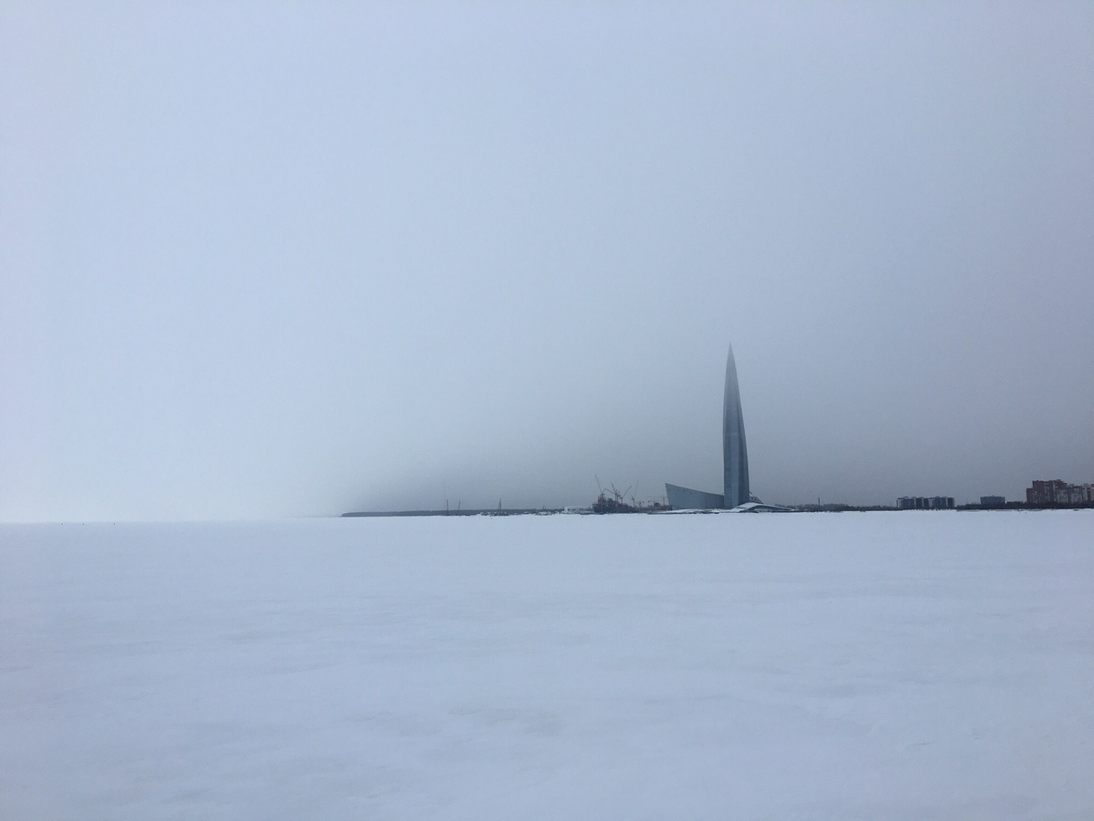 Лахта-центр, февраль 2019.