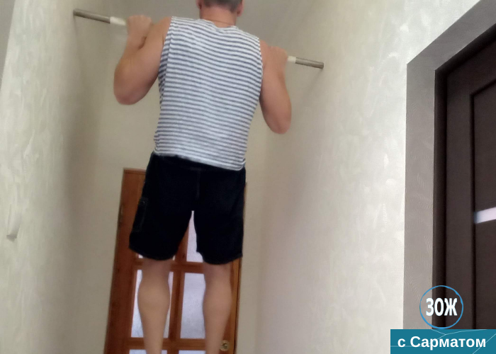 После этого делаю 10 подтягиваний