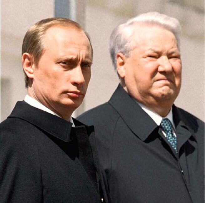 фото взято из Яндекса. В.В. Путин и Б.Н. Ельцин