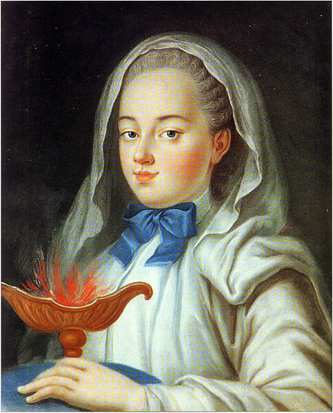 Жан де Самсуа. Портрет графини М.Р. Воронцовой - аллегория "Огонь". 1756
Мария Романовна Воронцова (1738-1765), жена П.А. Бутурлина 
