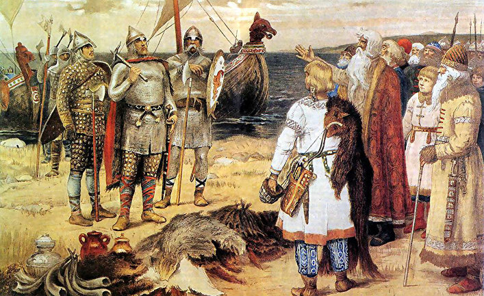© CC0 / Public Domain,Призвание варягов. В. М. Васнецов