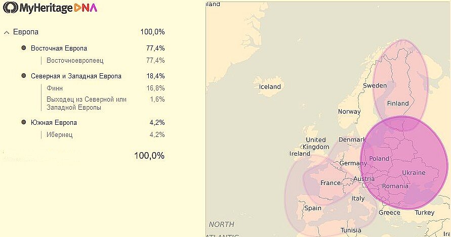 Тест ДНК определяет национальности, которые были у предков ...