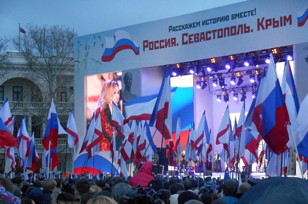 Севастополь, митинг в честь очередной годовщины Русской Весны. Фото: krpr.er-crimea.com
