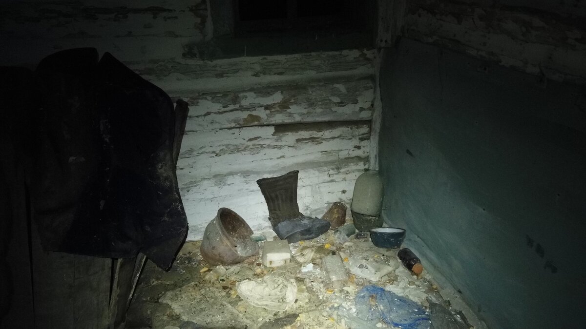 Темная ночь в заброшенной деревне Чернобыля. Зашли в пустой дом и что мы там увидели