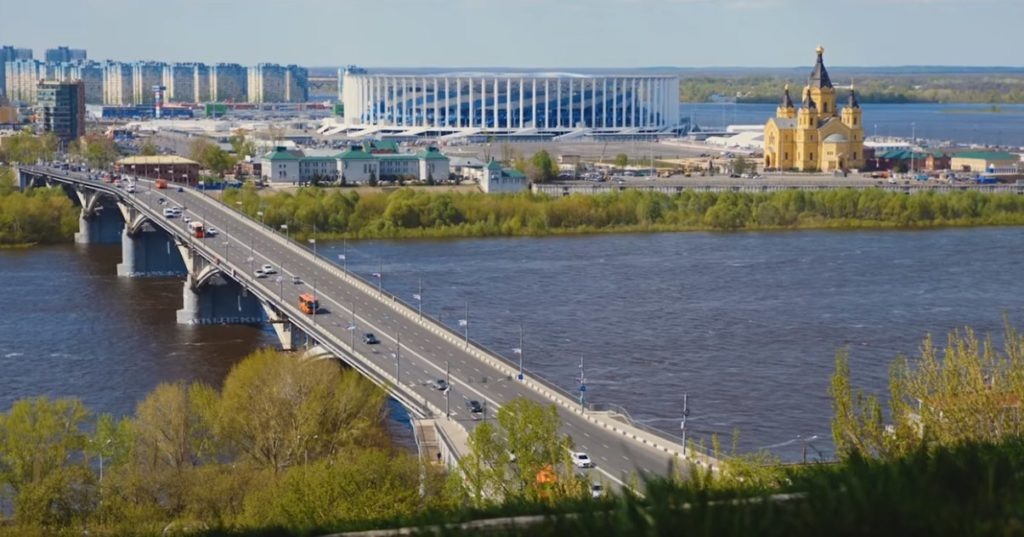 Стадион  " Нижний Новгород". Фото сайта футбольного клуба с одноименным названием.