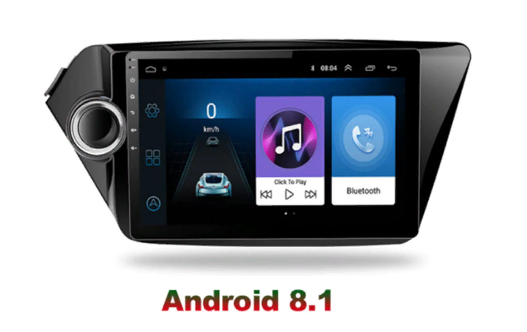 Киа Рио 3  магнитола с рамкой и проводами