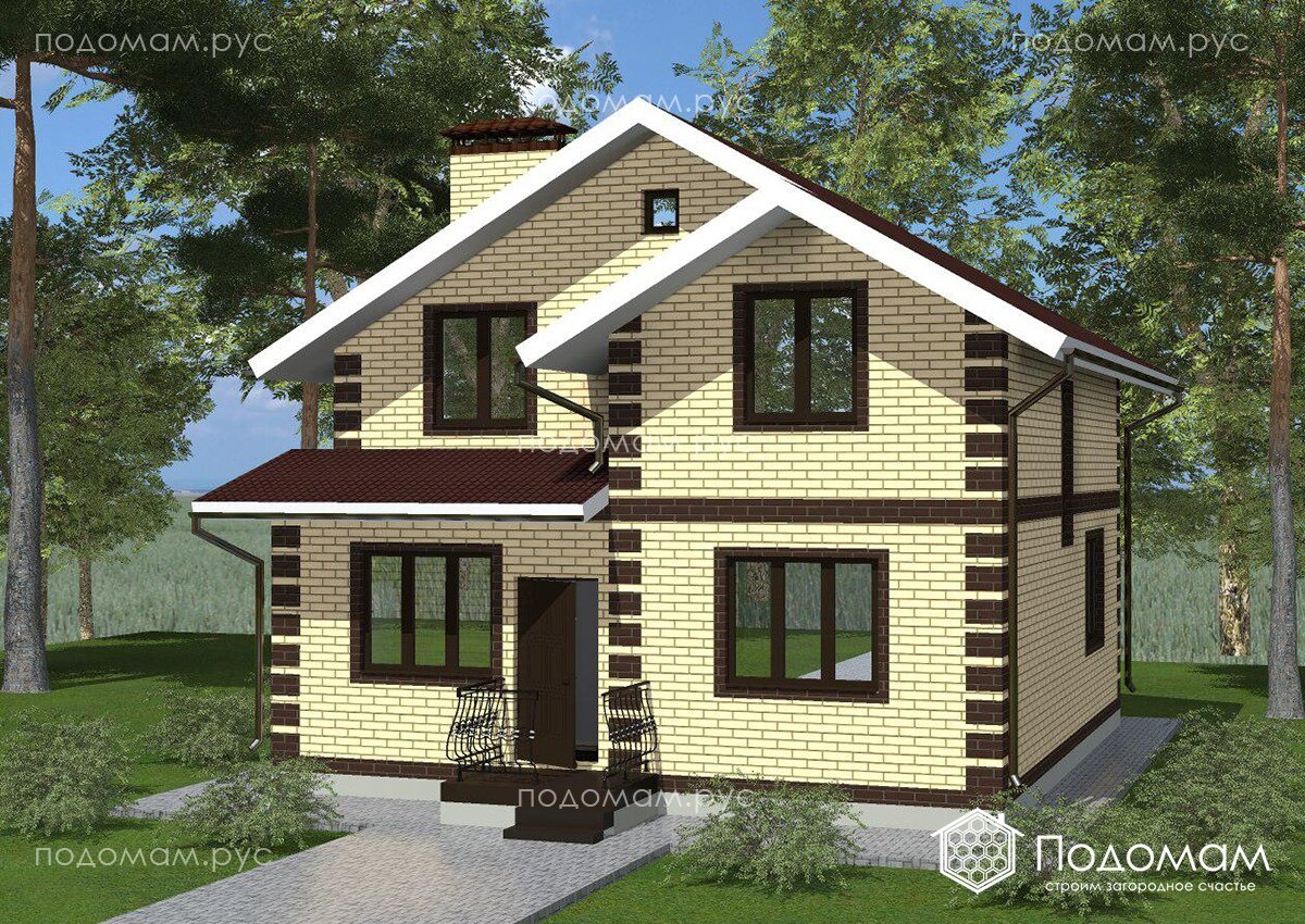 Кирпичный дом 122 м2