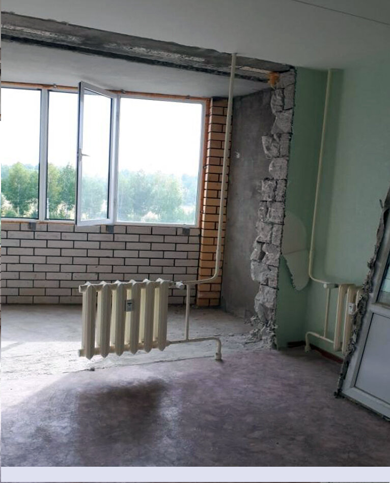 Снос стен в квартире. Яндекс картинки.