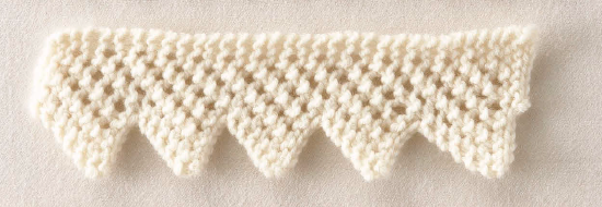 1 вариант окантовки вязаных изделий.