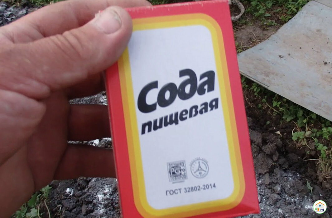 Пачка обычной пищевой соды.