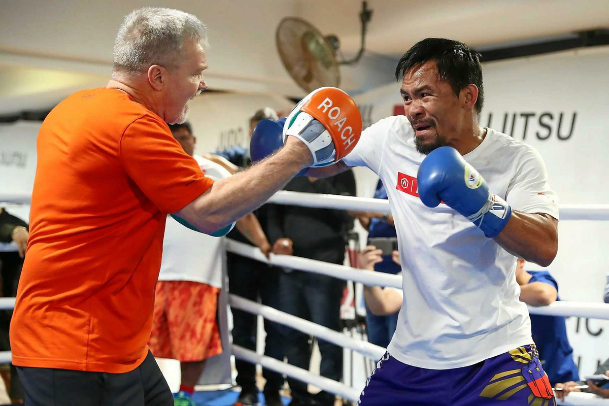 Менни Пакьяо и Фредди Роач