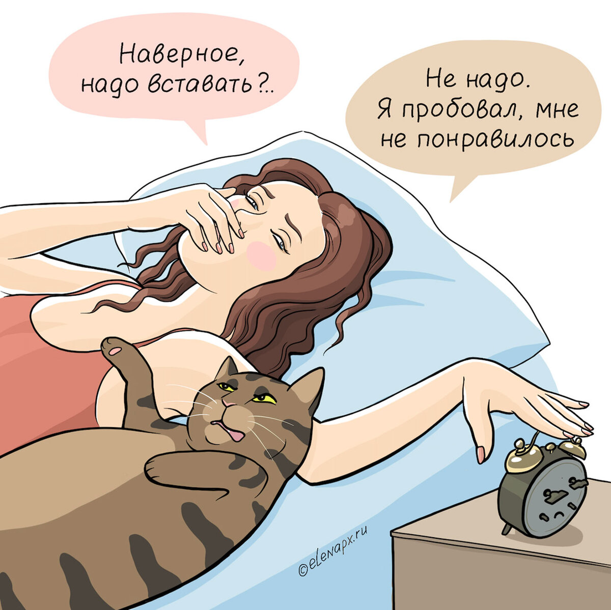 Любимый кот постоянно дает хозяйке мудрые советы. 