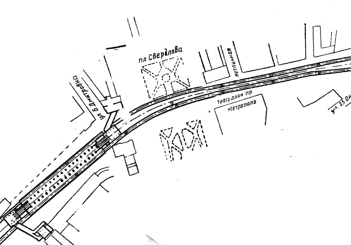 Схема станции охотный ряд
