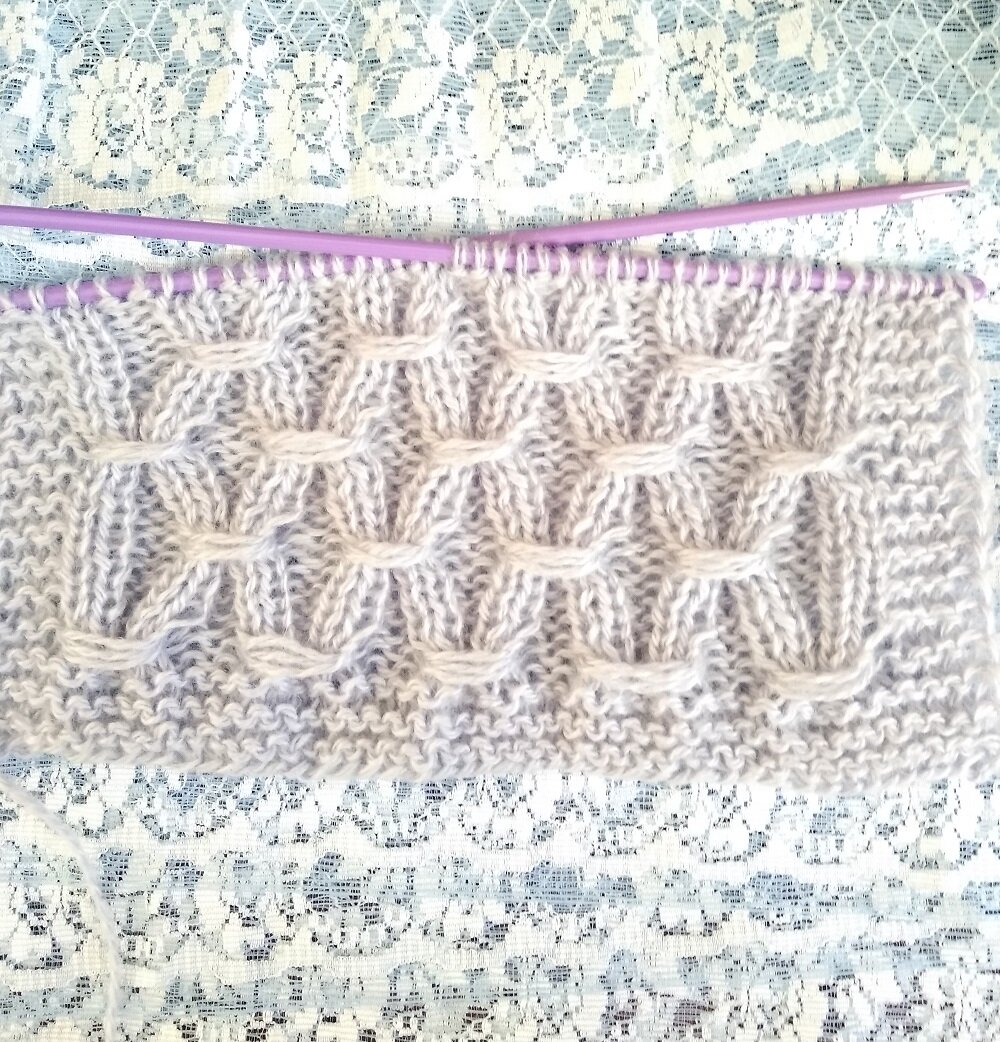 Образец фангового узора "Фальшивые косы"