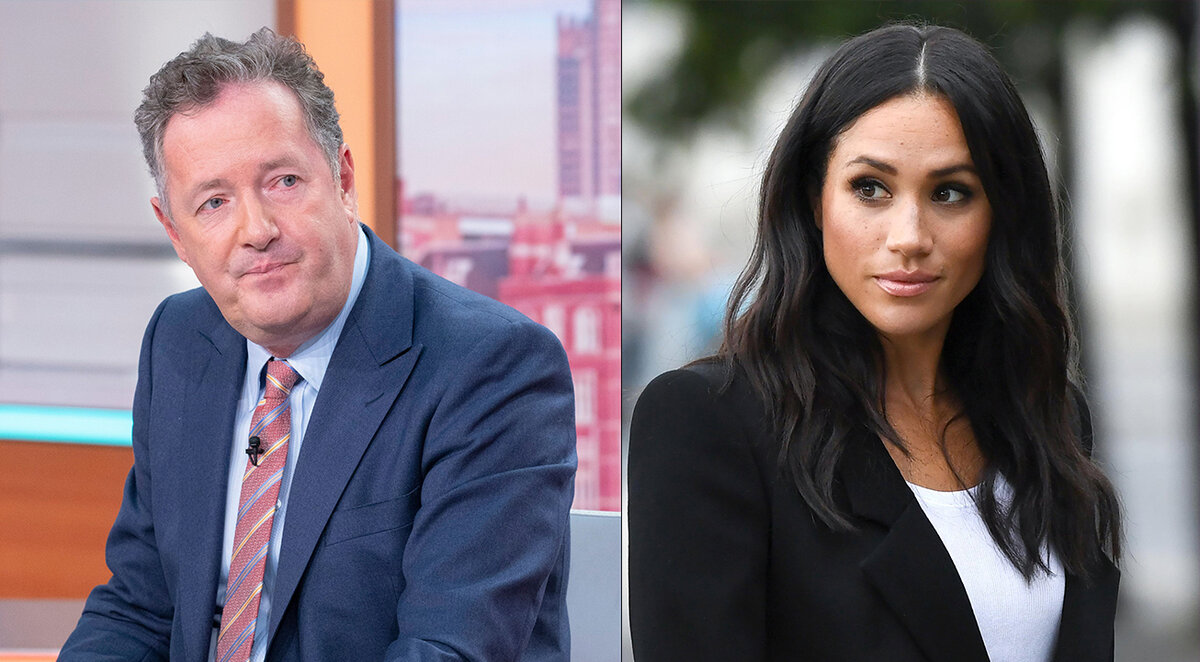 Пирс Морган и Меган Маркл (фото из свободных источников)