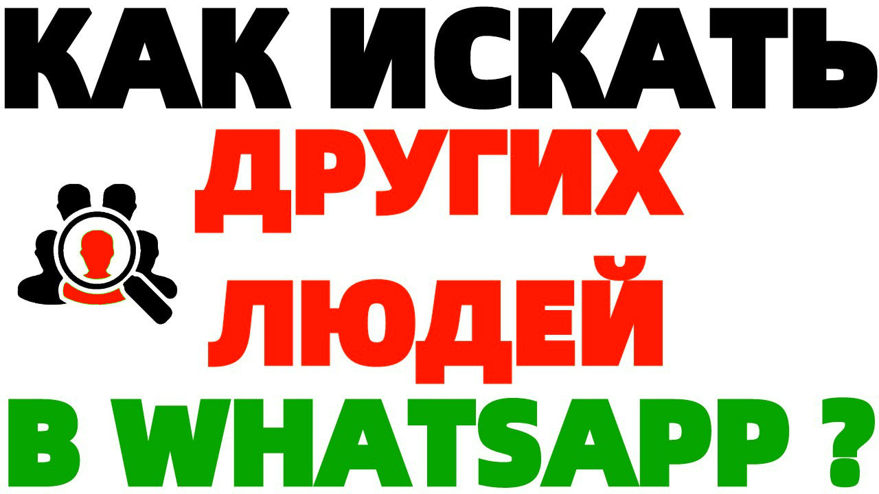 Как найти человека Как искать других людей в Ватсапе ?