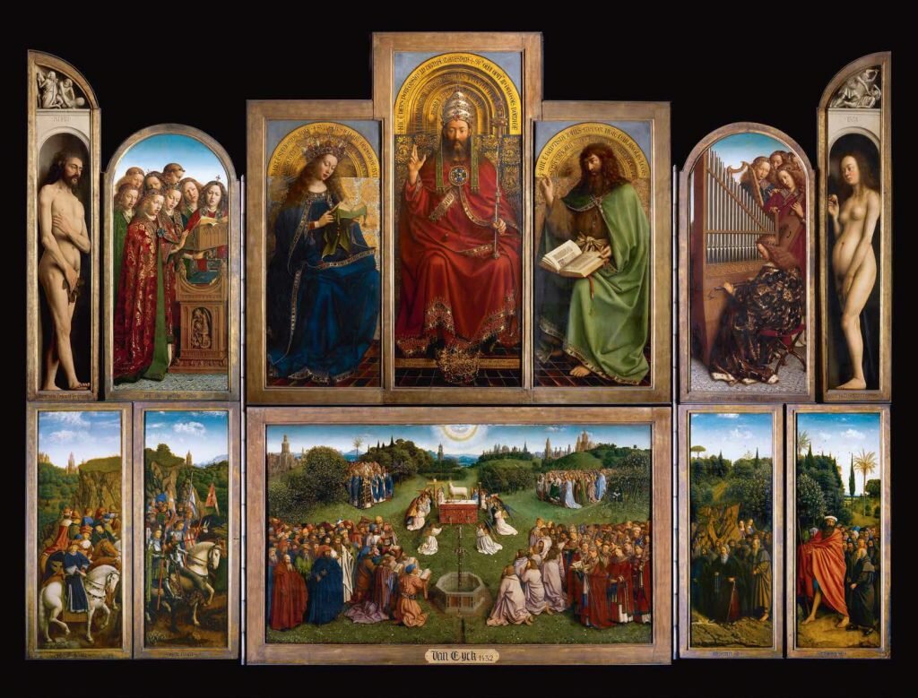 Гентский алтарь в Соборе Святого Бавона, Гент © www.artinflanders.be / Cedric Verhelst