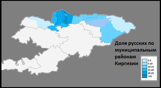 доля русских  Киргизии (изображение взято из открытых источников)
