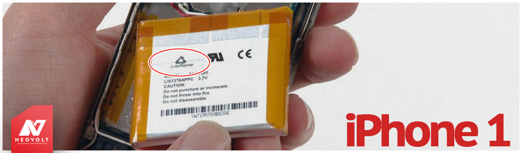 Надпись «Li-ion Polymer» на аккумуляторах iPhone с первого поколения по iPhone 6S, где впервые она изменилась на просто «Li-ion». Источник фото — iFixIt.com.
