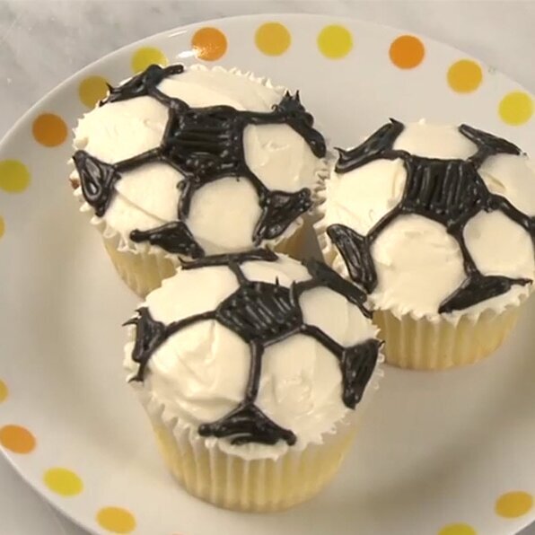 Ванильная + шоколадная глазурь.