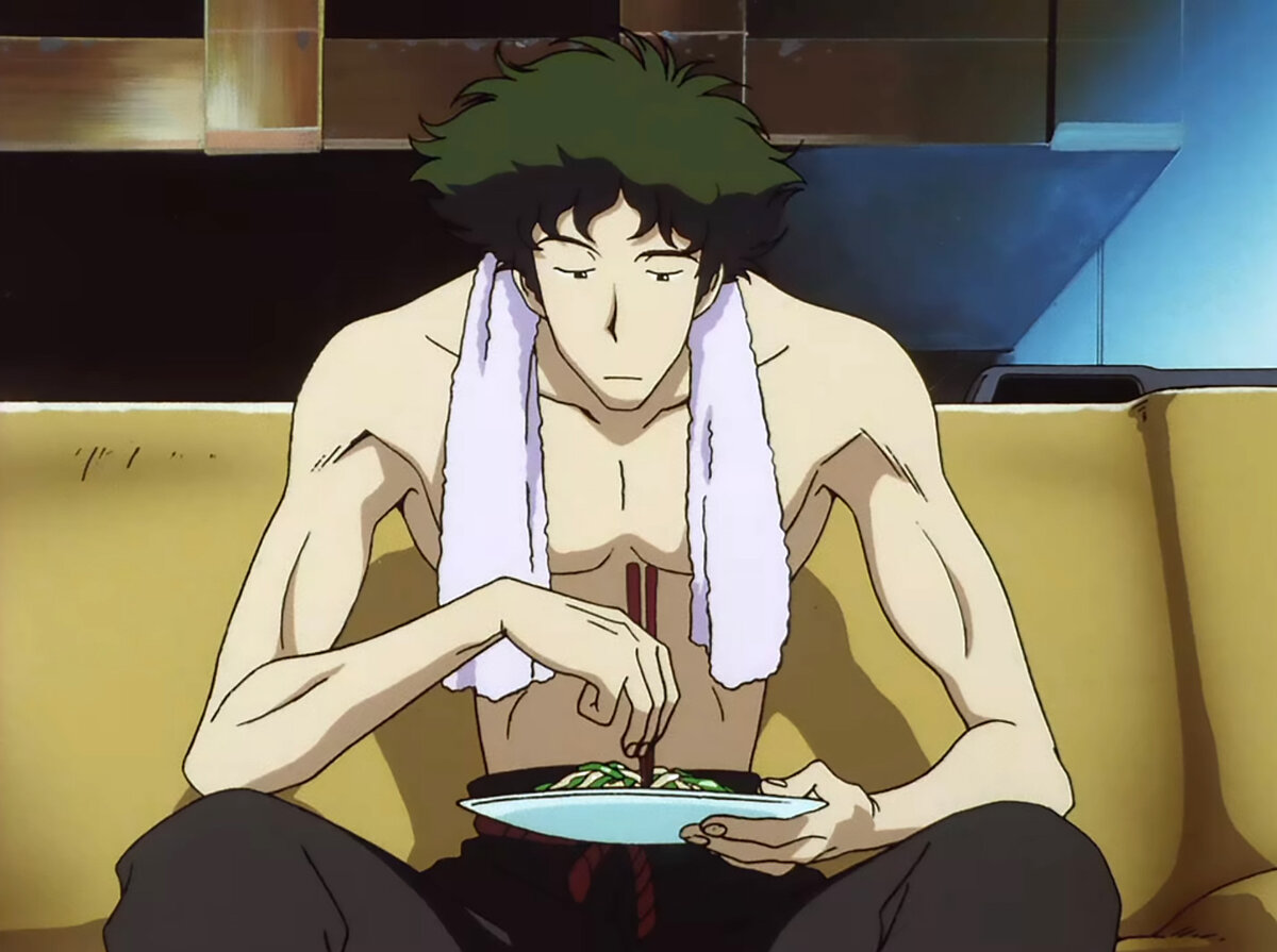 Кадры из аниме "Ковбой Бибоп"