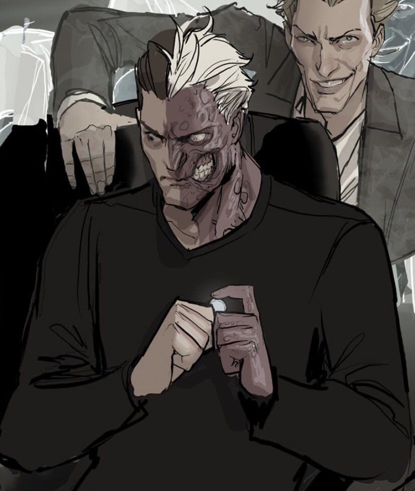 Harvey Dent: Дело не в том, чего я хочу, а в том, что честно! Ты думал, мы можем быть хорошими в это отвратительное время! Но ты ошибался — мир жесток, и нравственным в нём может быть только случай: непредвзятый, беспристрастный, честный!