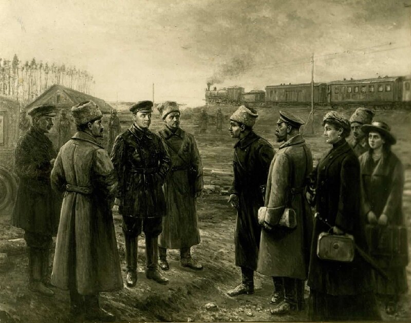 В. Н. Пчелин. Передача Романовых Уралсовету. 1927 год. Фотокопия. Из фондов Свердловского областного краеведческого музея. 