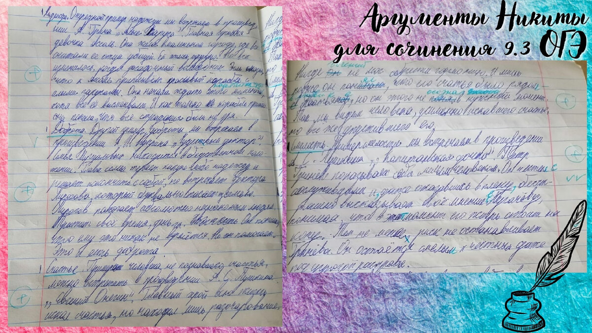 Аргументы для сочинения (бывшее ) ОГЭ в 9 классе по русскому языку по всем темам