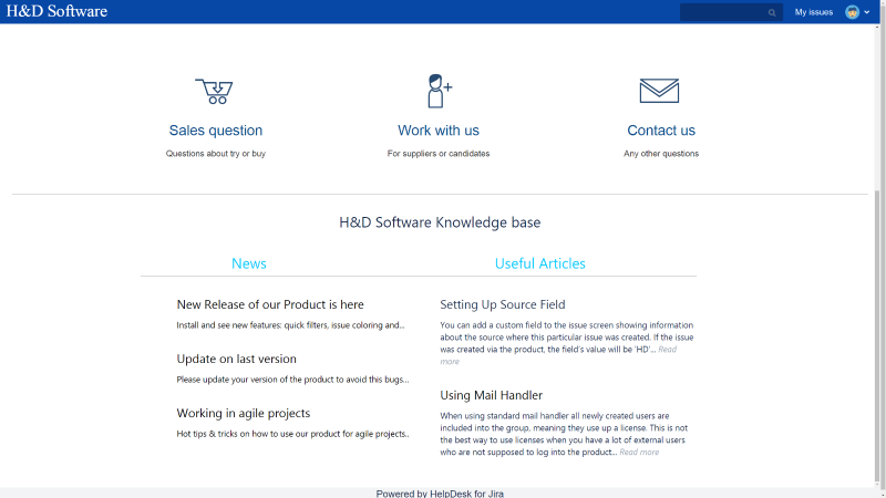 Пример портала глазами пользователя