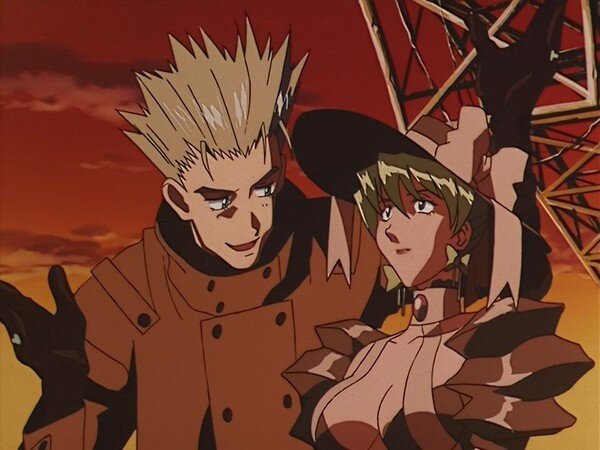 Кадр из аниме "Триган"