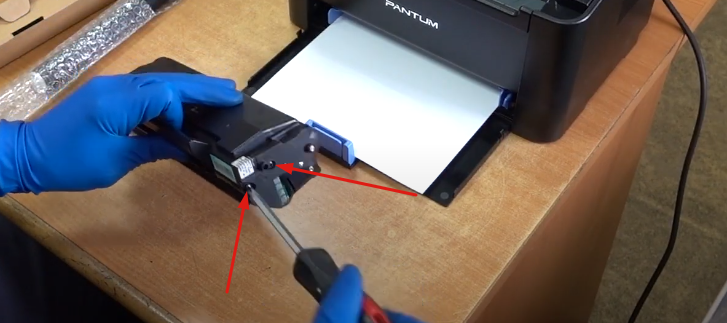 Расположение винтов с одной стороны