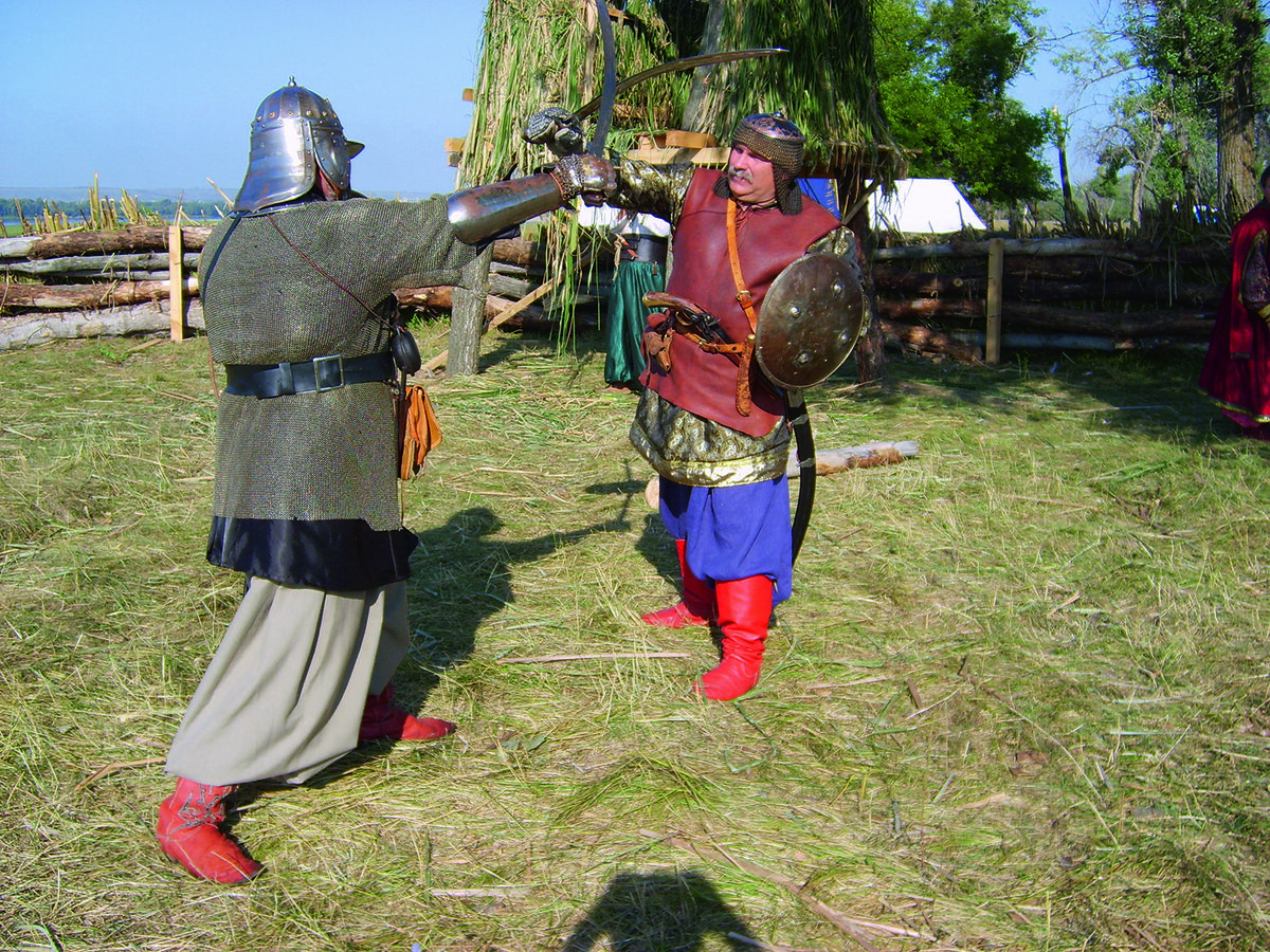 Сабельная рубка с вооружением времён Дикого поля