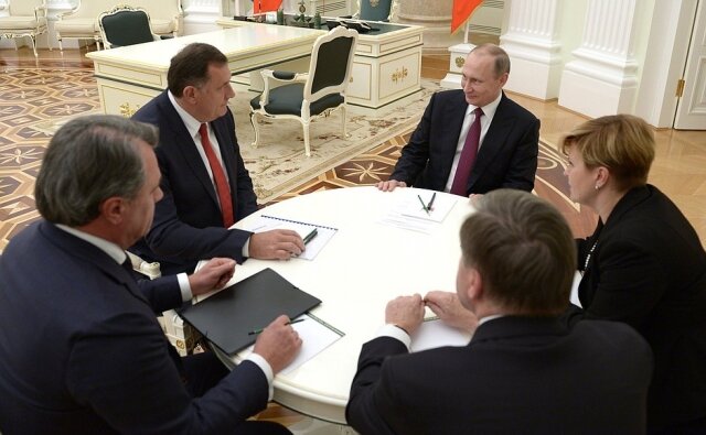   Милорад Додик и Владимир Путин Kremlin.ru