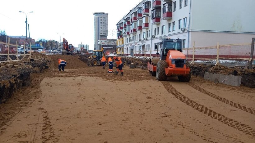    Реконструкция Октябрьского проспекта в Люберцах © Пресс-служба Губернатора и Правительства Московской области