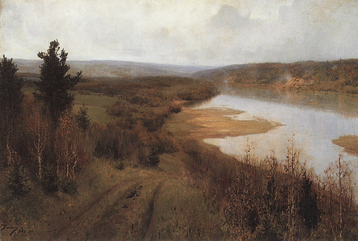 Василий Поленов. Стынет. Осень на реке близь Тарусы.