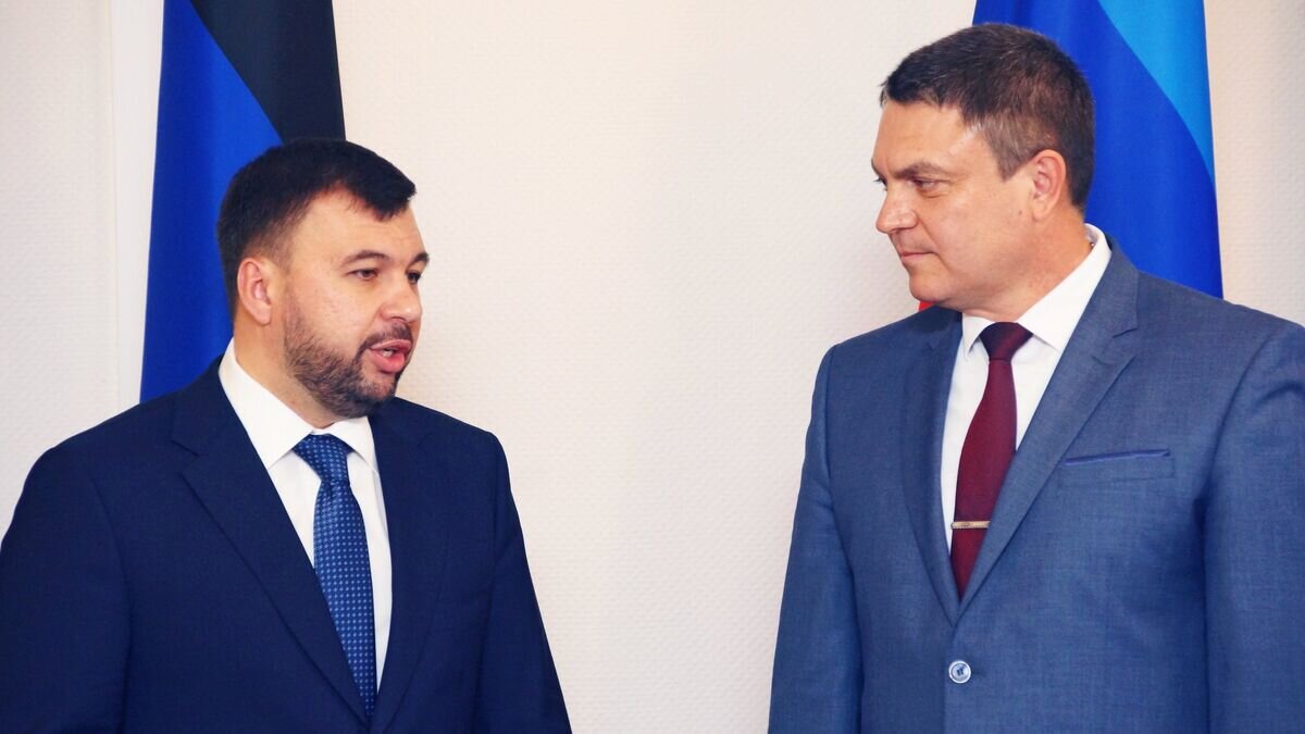    Глава ДНР Денис Пушилин и глава ЛНР Леонид Пасечник© РИА Новости / Стрингер