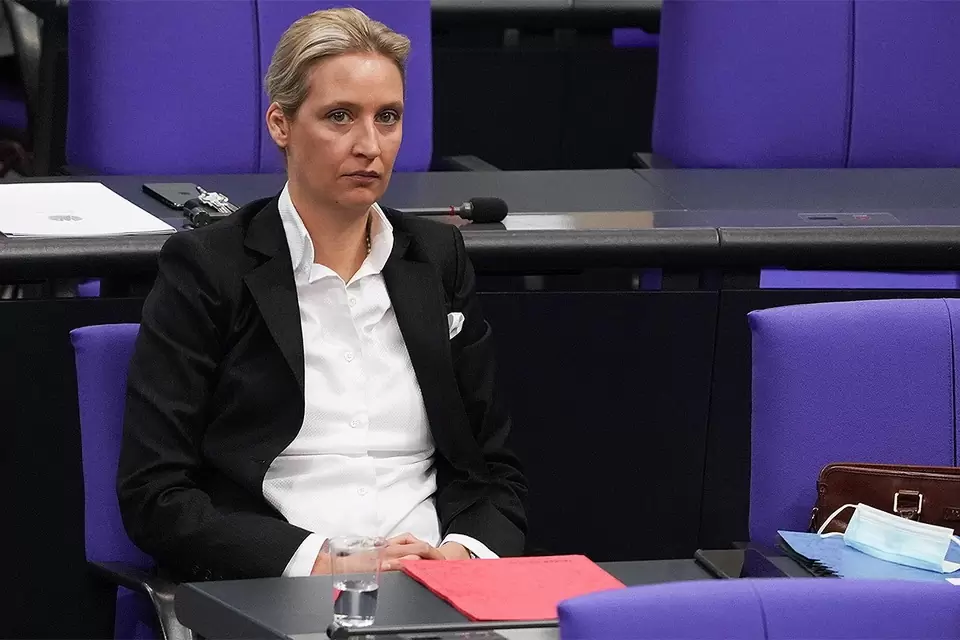 Фото: Алиса Вайдель, сопредседатель «Альтернативы для Германии». Фото: GLOBAL LOOK PRESS, wikipedia.org