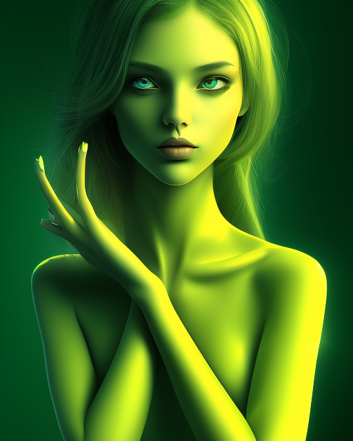 Фантазийная зелёная ... Кто?